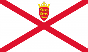 Flag of Jersey looks like this